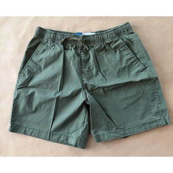 Old Navy Mens Jogger Built-In Flex Shorts Green Medium Sporty Utility Cargo New - Picture 1 of 7
